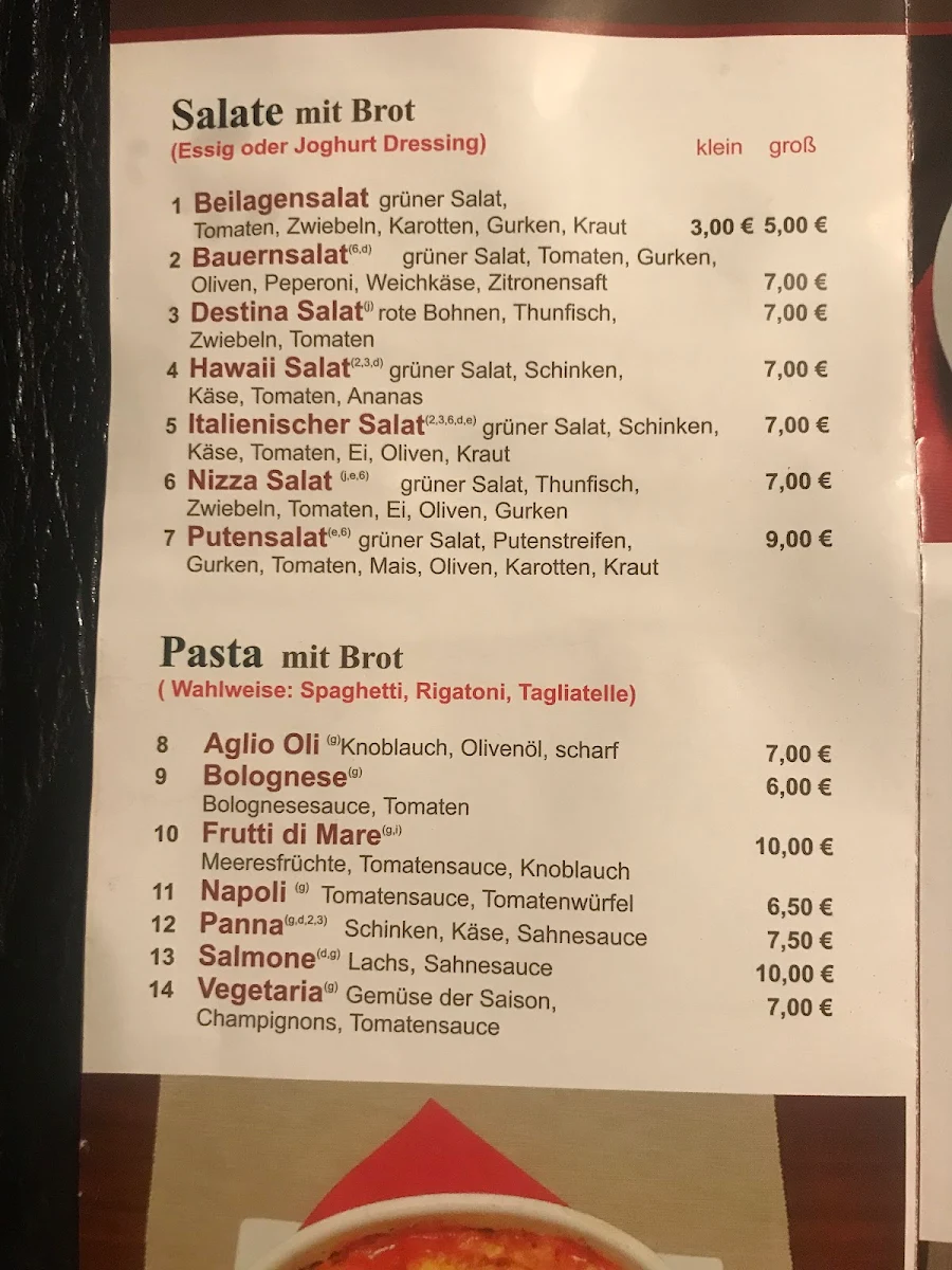Speisekarte photo 2