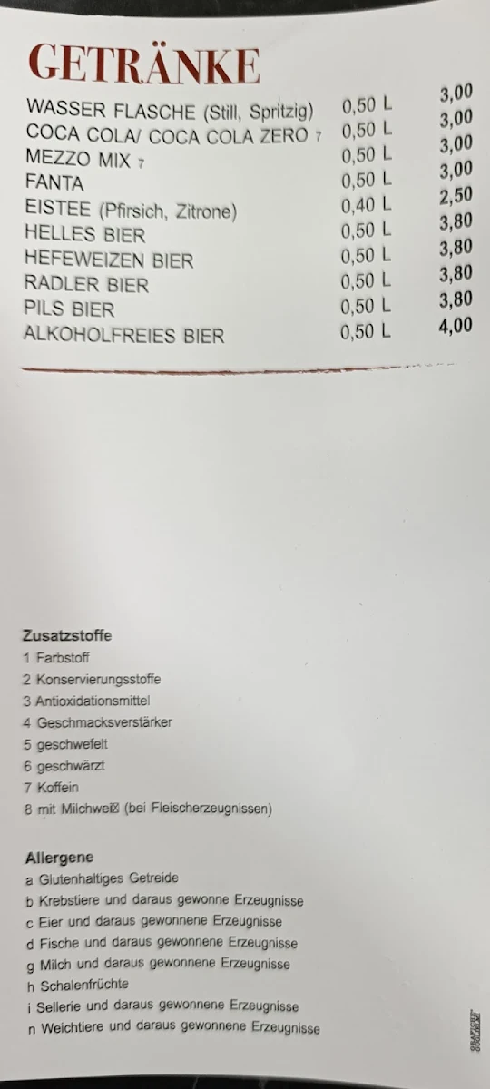 Speisekarte photo 2