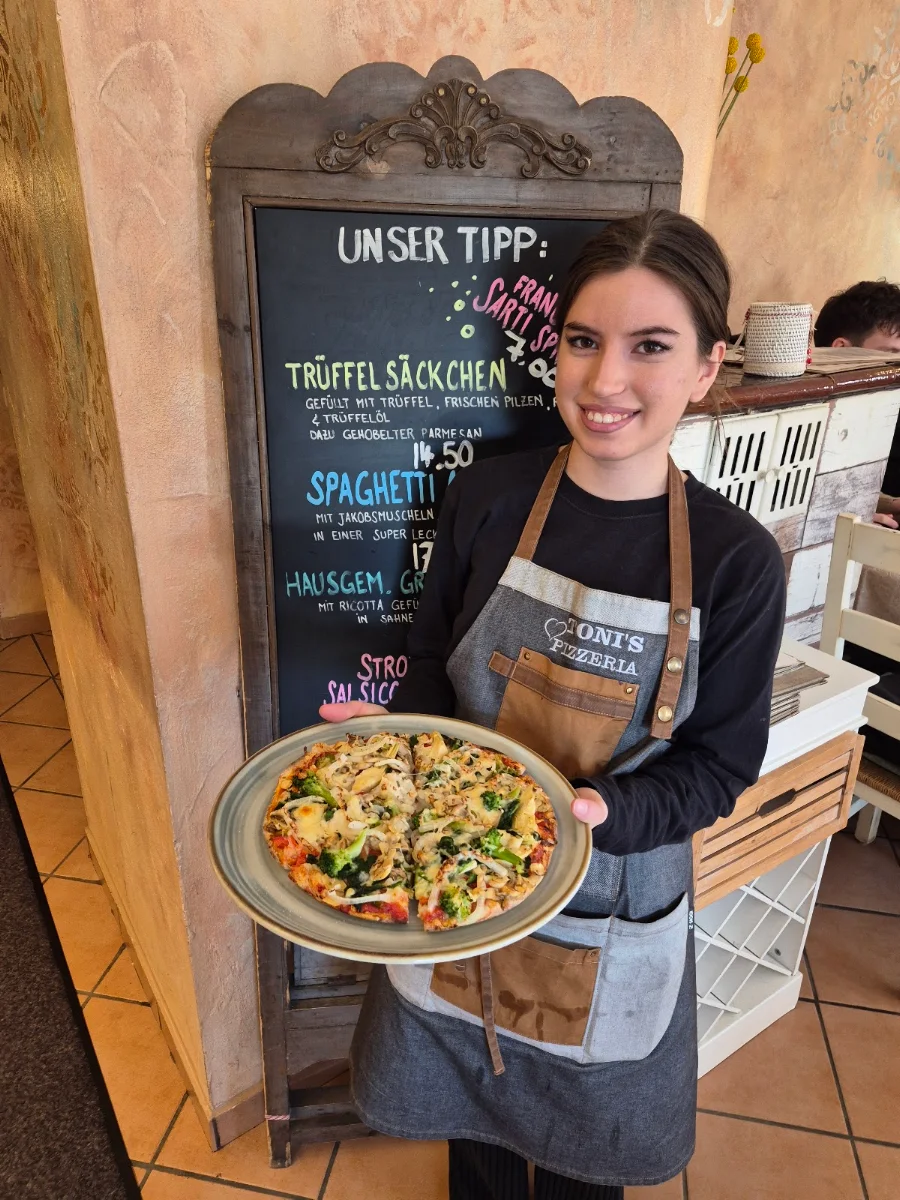 Speisekarte, Toni's Pizzeria