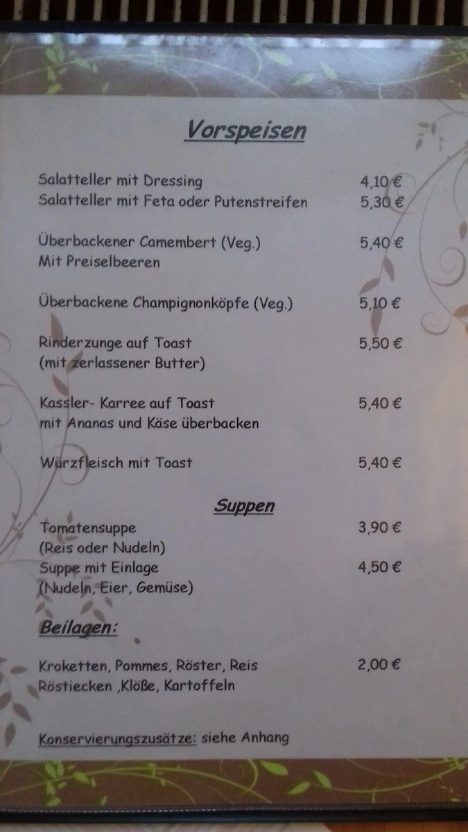 Speisekarte photo 1