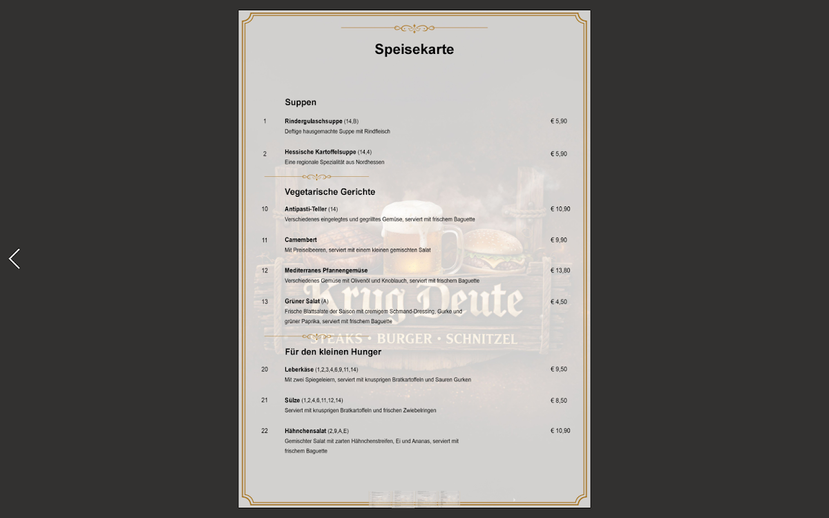 Speisekarte photo 3