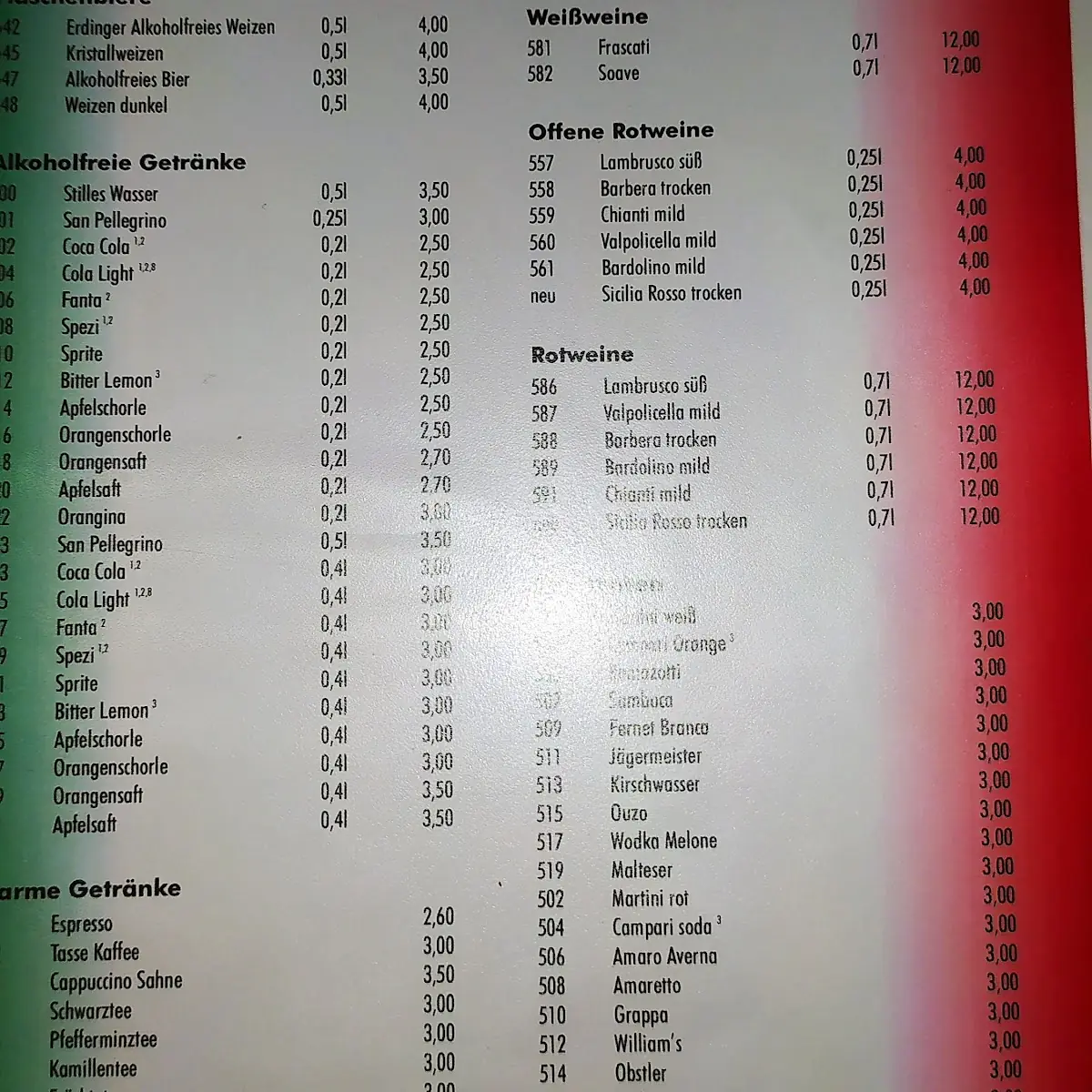 Speisekarte photo 2