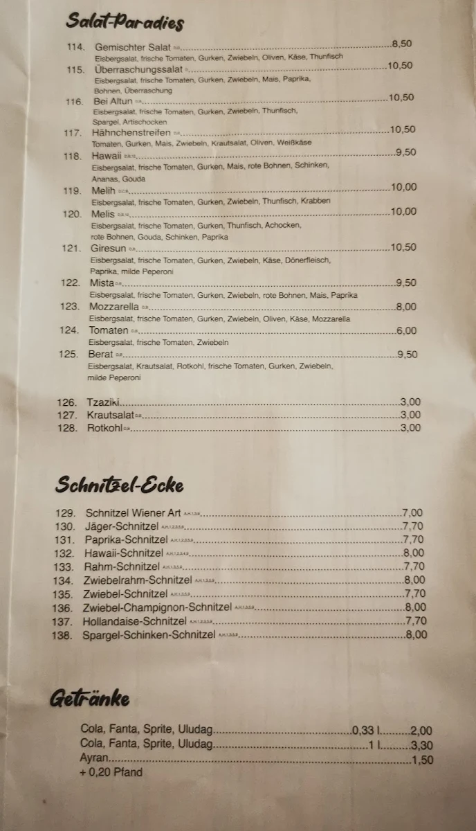 Speisekarte photo 1