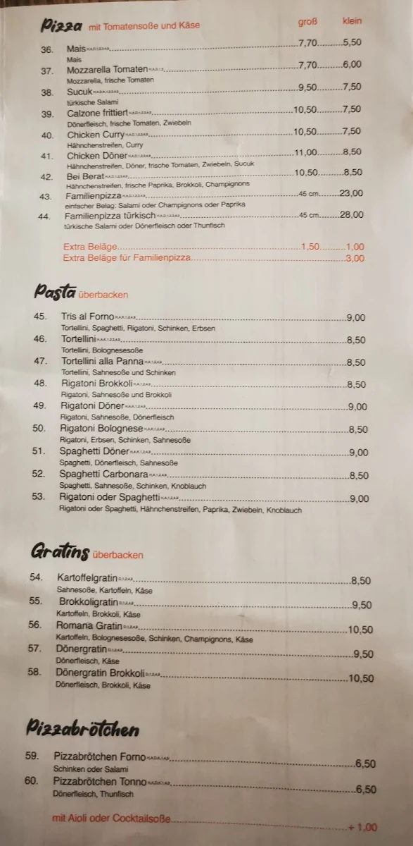 Speisekarte photo 2