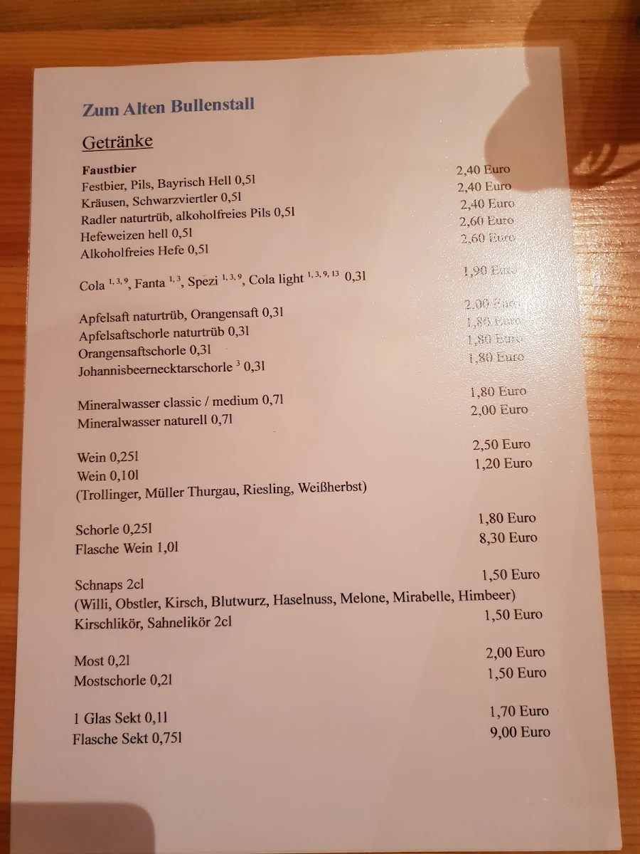 Speisekarte photo 1