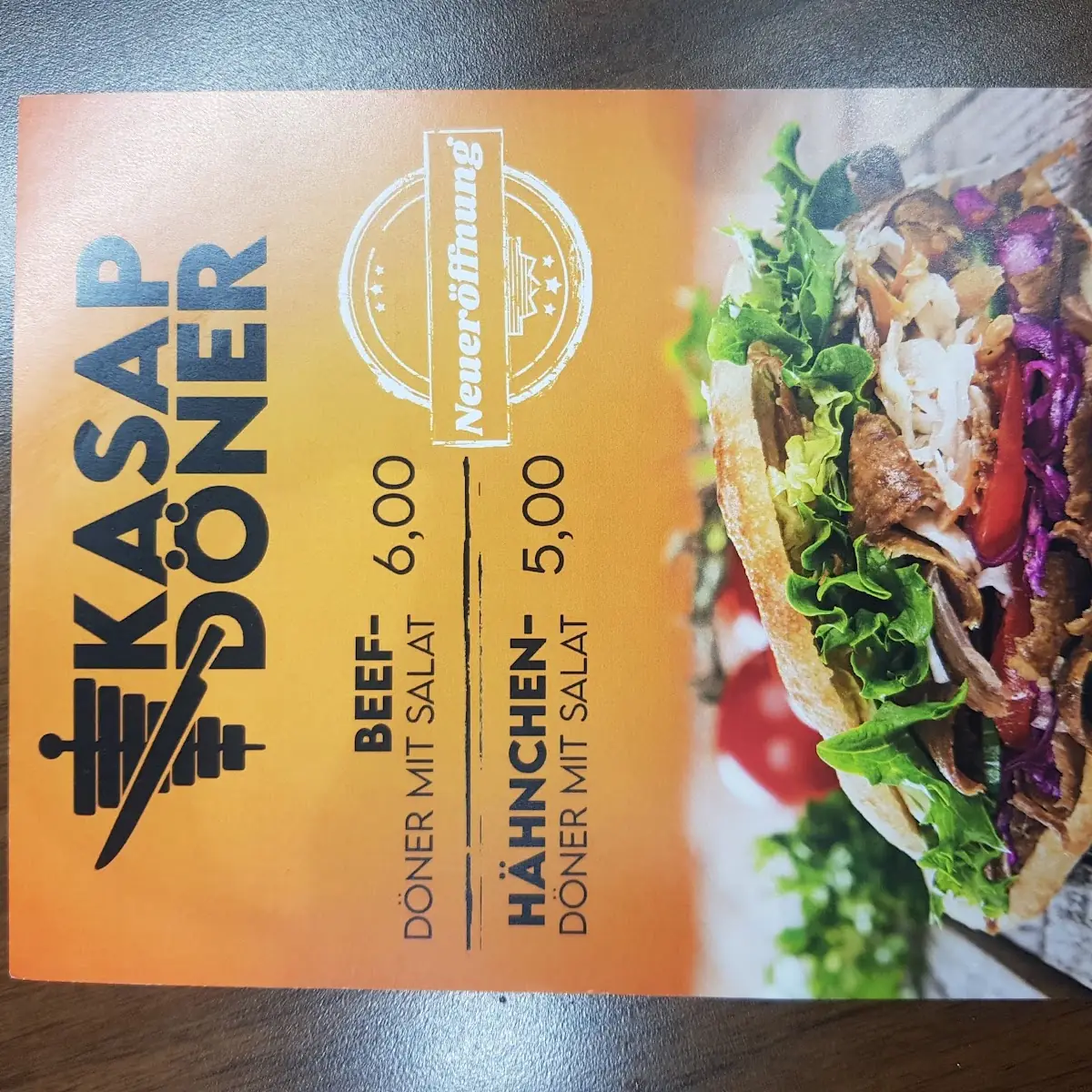 Speisekarte, Kasap Döner