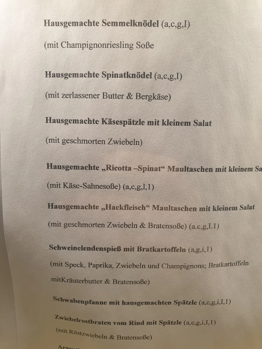 Speisekarte photo 5