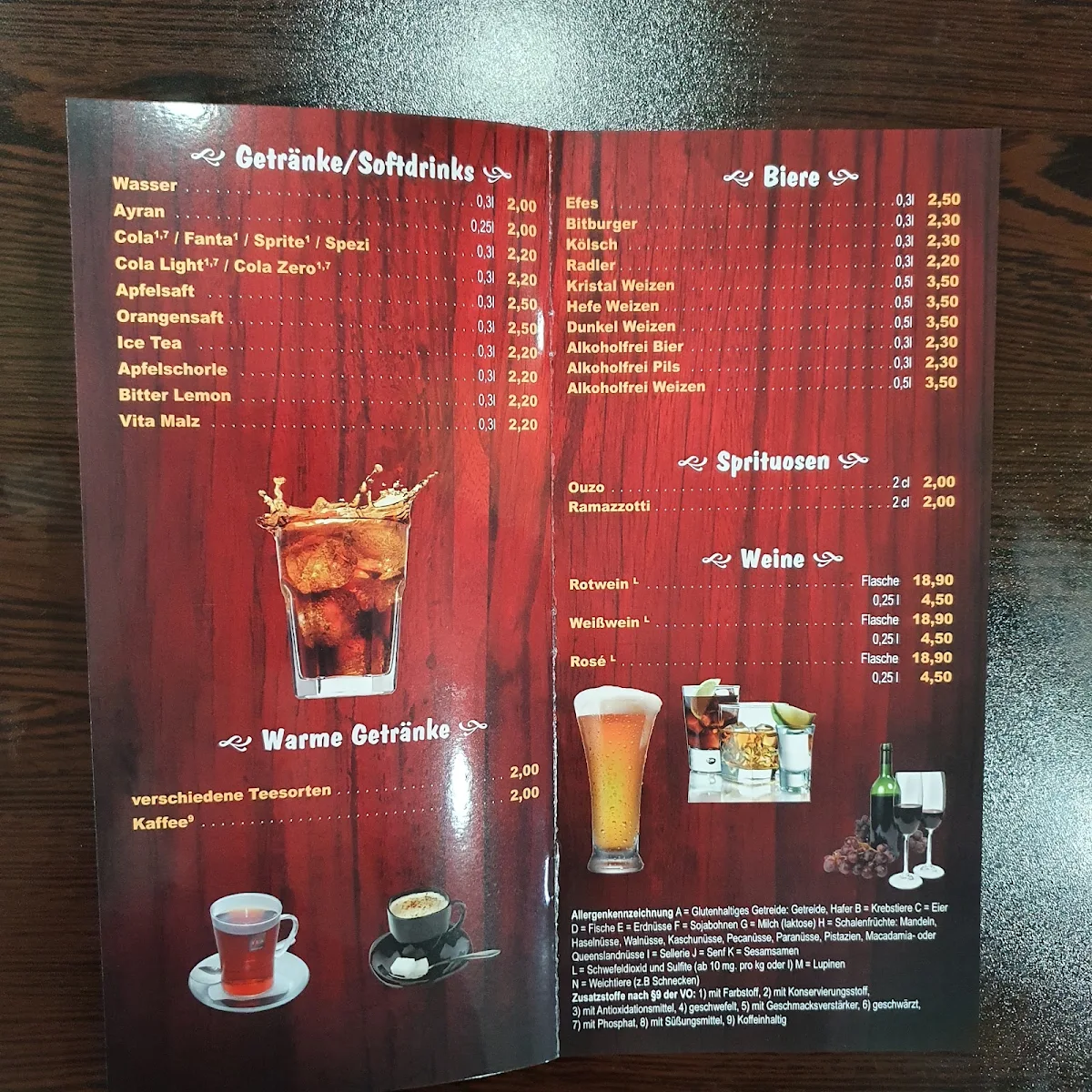 Speisekarte photo 2