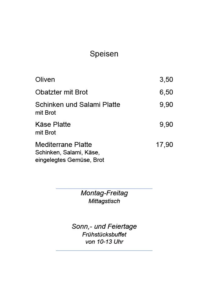 Speisekarte photo 3