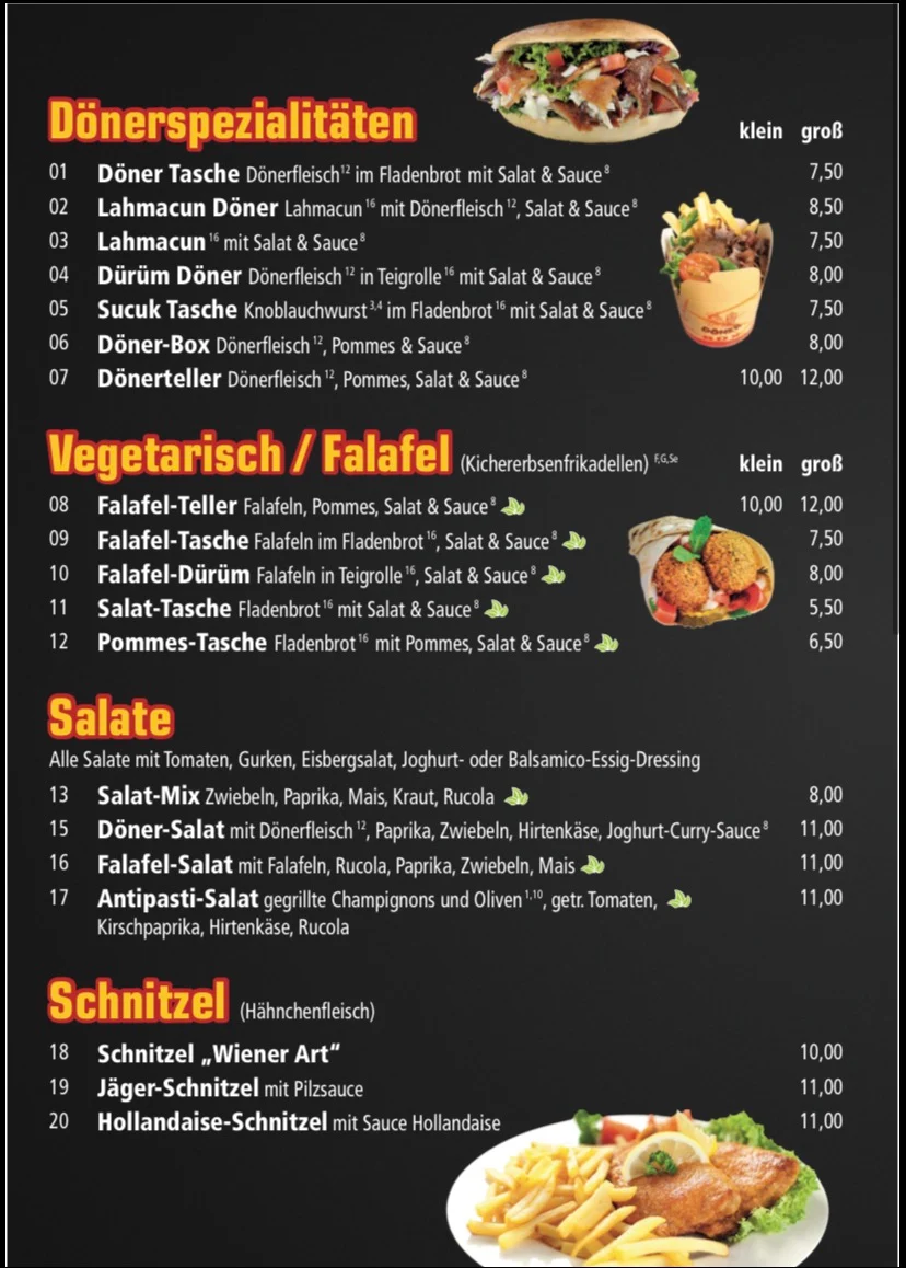 Speisekarte photo 2