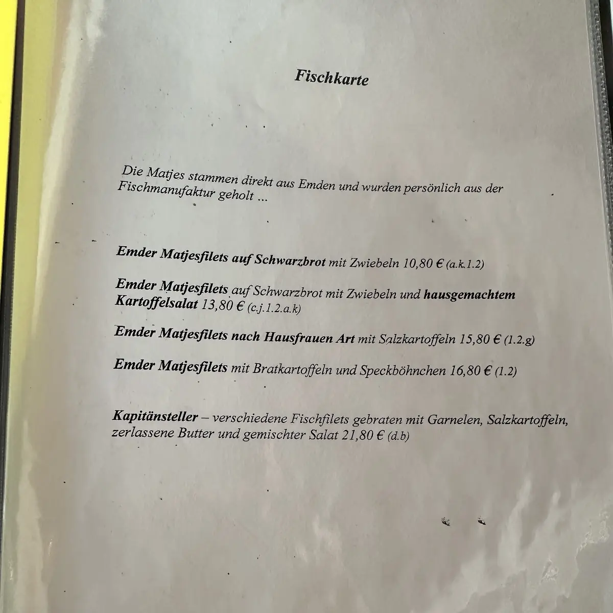 Speisekarte photo 5