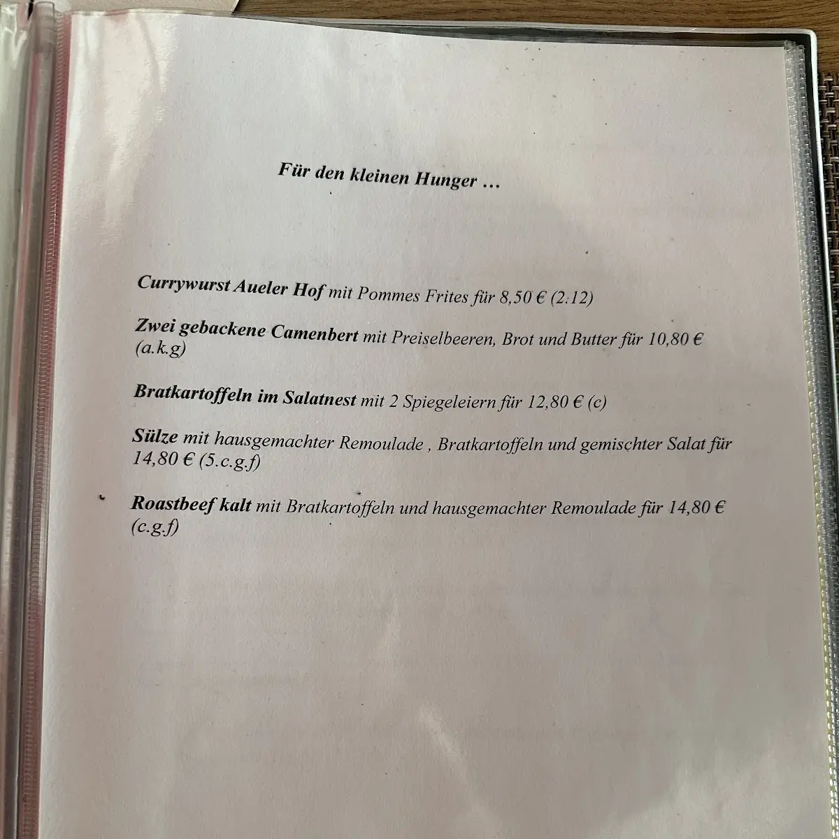 Speisekarte photo 8