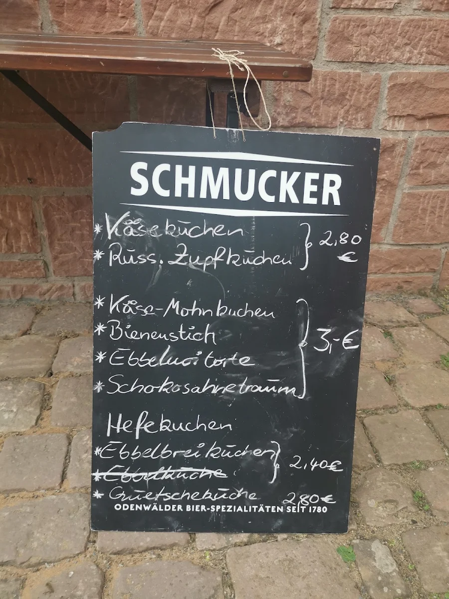 Speisekarte, Burgschänke