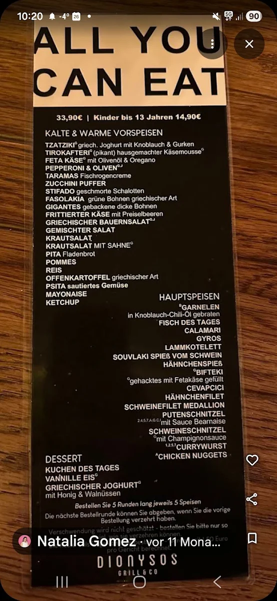 Speisekarte photo 3
