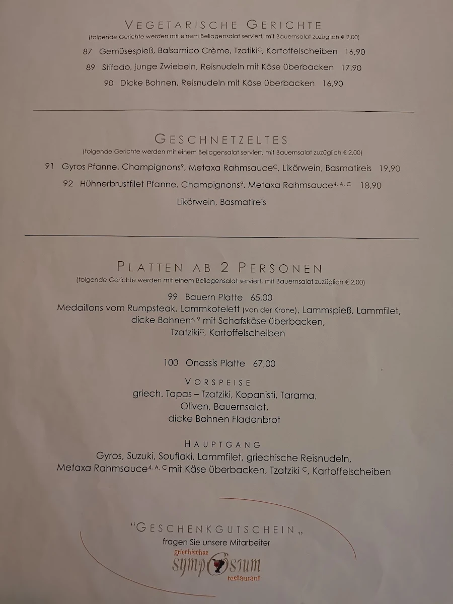 Speisekarte photo 2