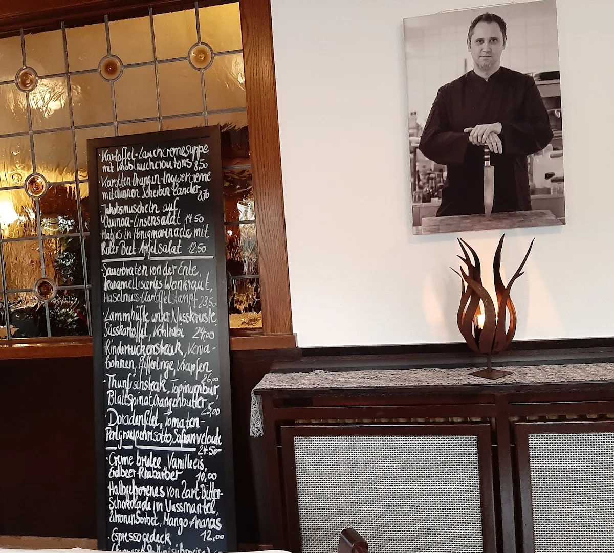 Speisekarte, Restaurant Zur Mühle