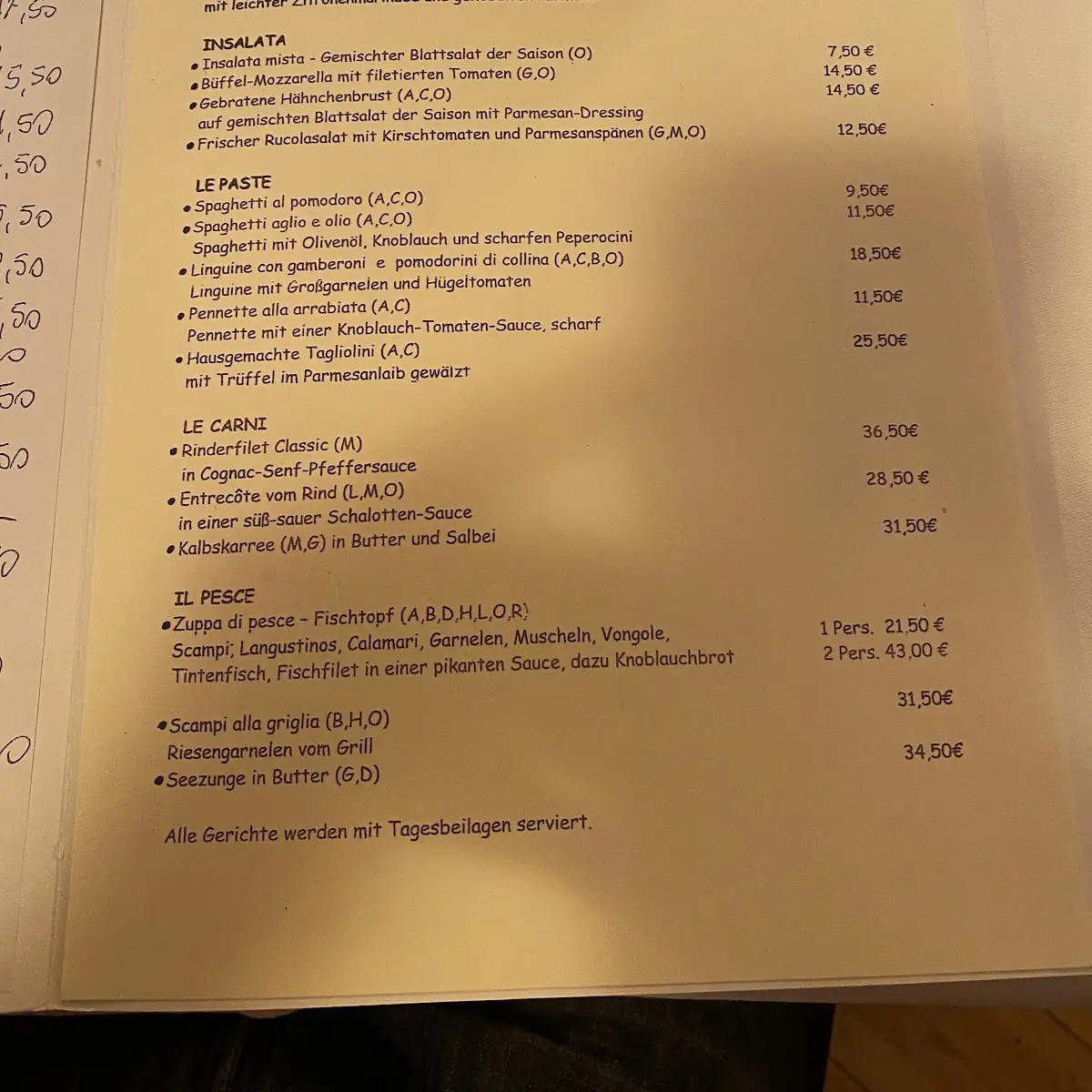 Speisekarte photo 2