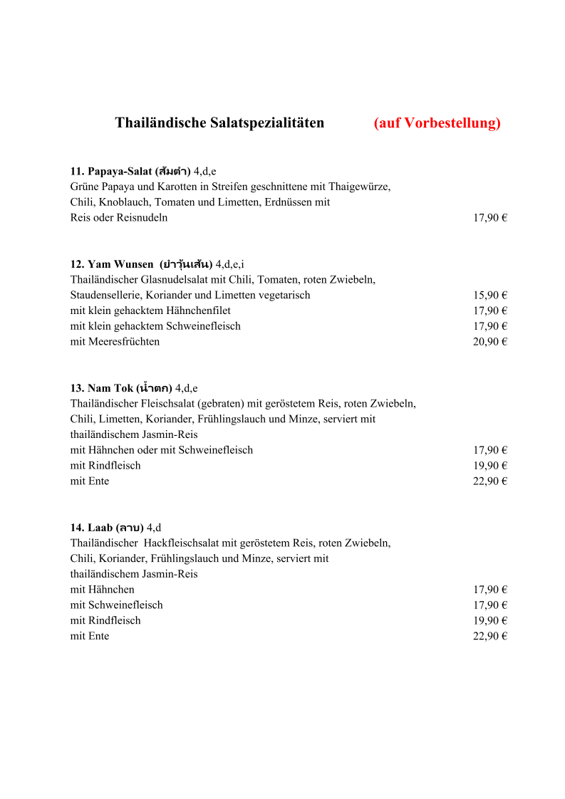 Speisekarte photo 3