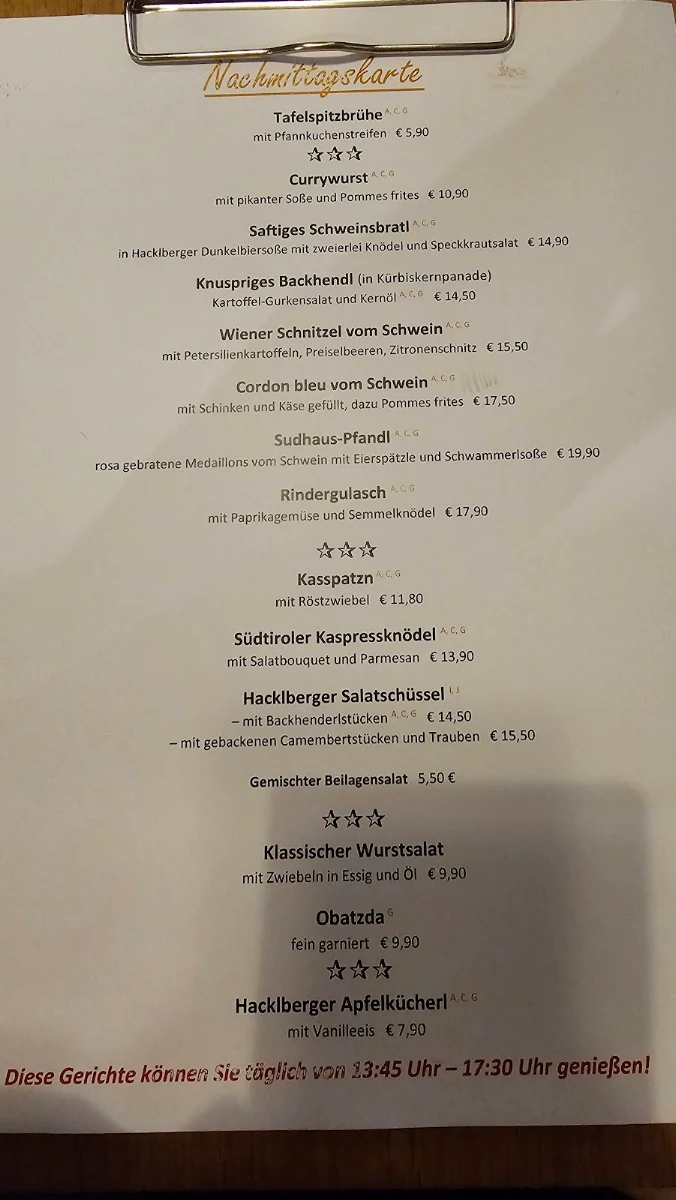 Speisekarte photo 6