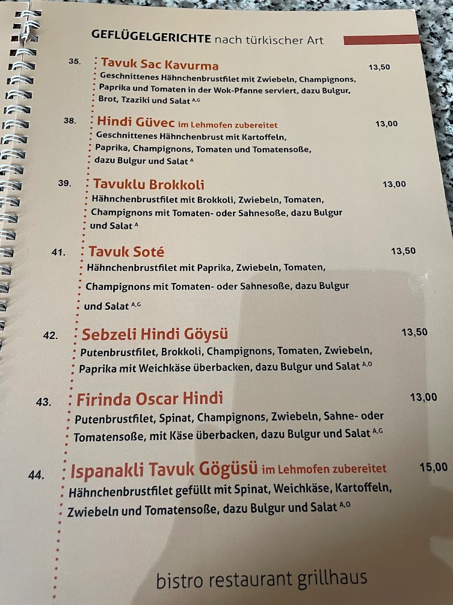 Speisekarte photo 2