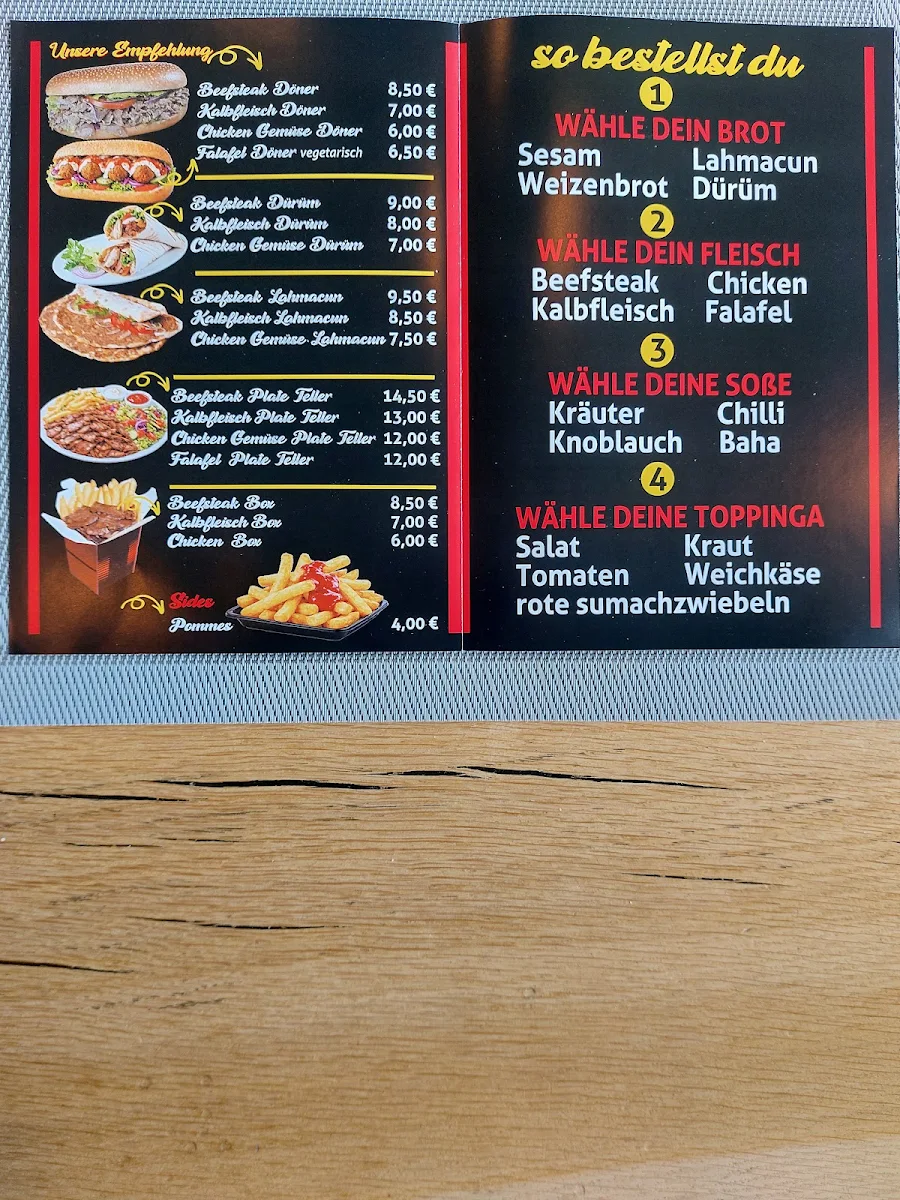 Speisekarte photo 2