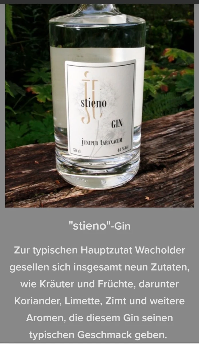 Speisekarte, Mühlenladen