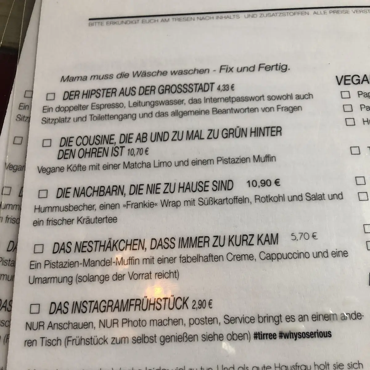 Speisekarte photo 5