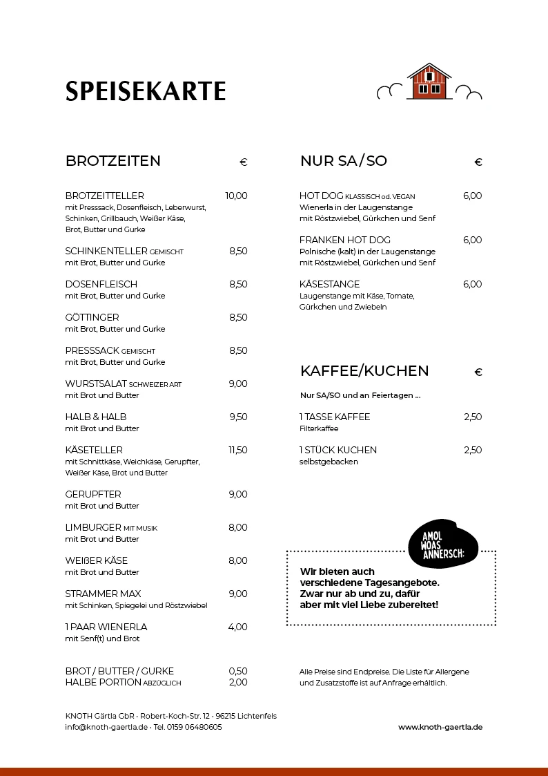 Speisekarte photo 1