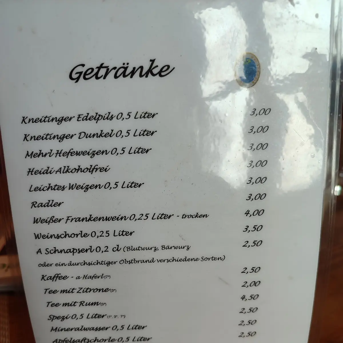 Speisekarte photo 2