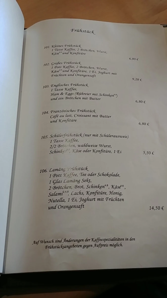 Speisekarte photo 4