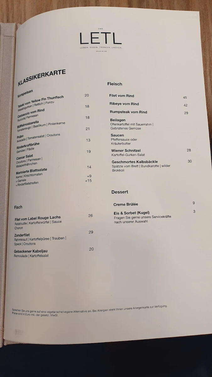 Speisekarte photo 1