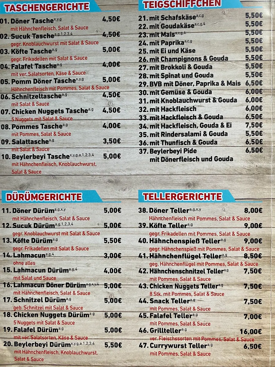 Speisekarte photo 2