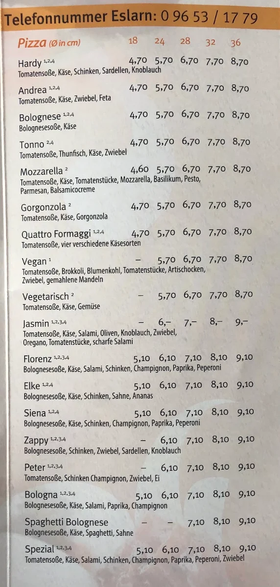 Speisekarte photo 2
