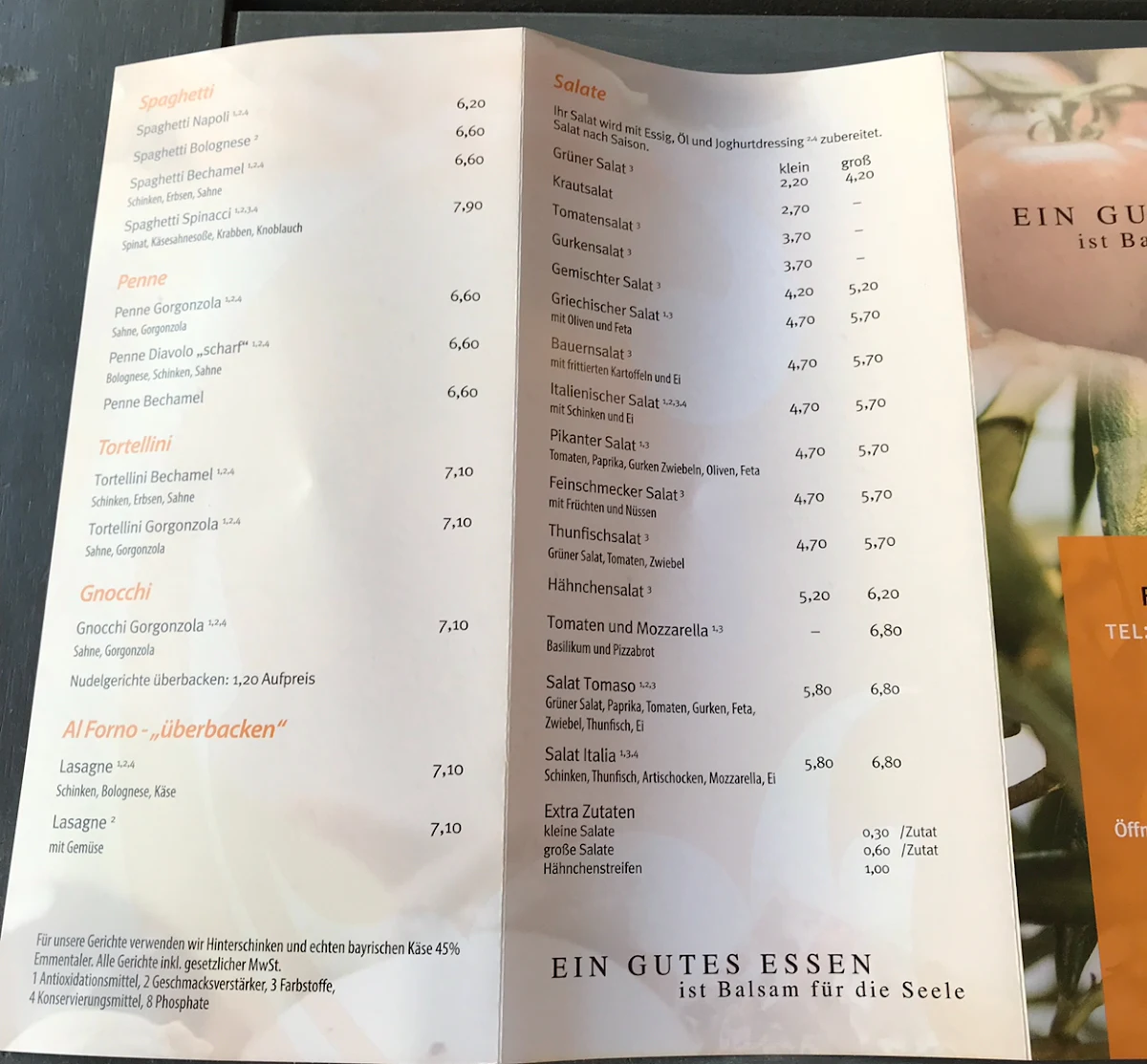 Speisekarte photo 6