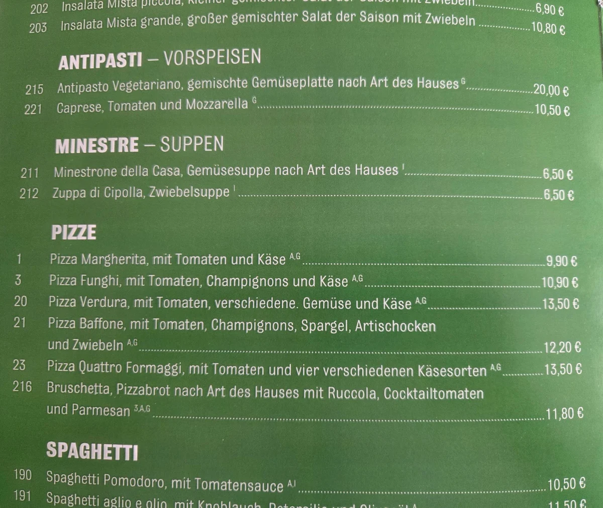 Speisekarte photo 2