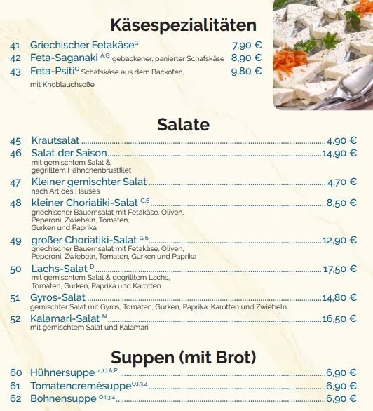 Speisekarte photo 3