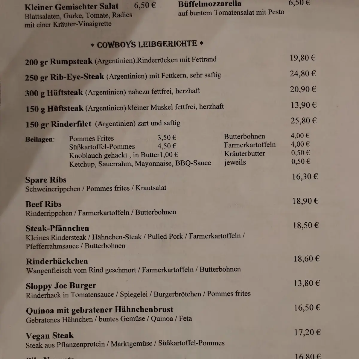 Speisekarte photo 5