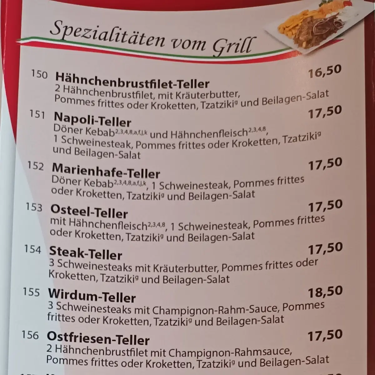 Speisekarte photo 2