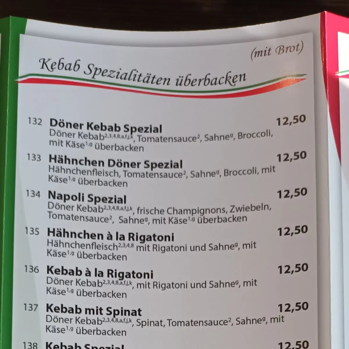 Speisekarte photo 3