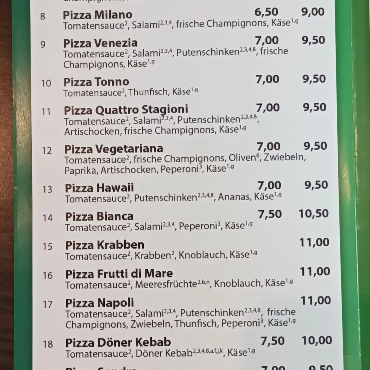 Speisekarte photo 4
