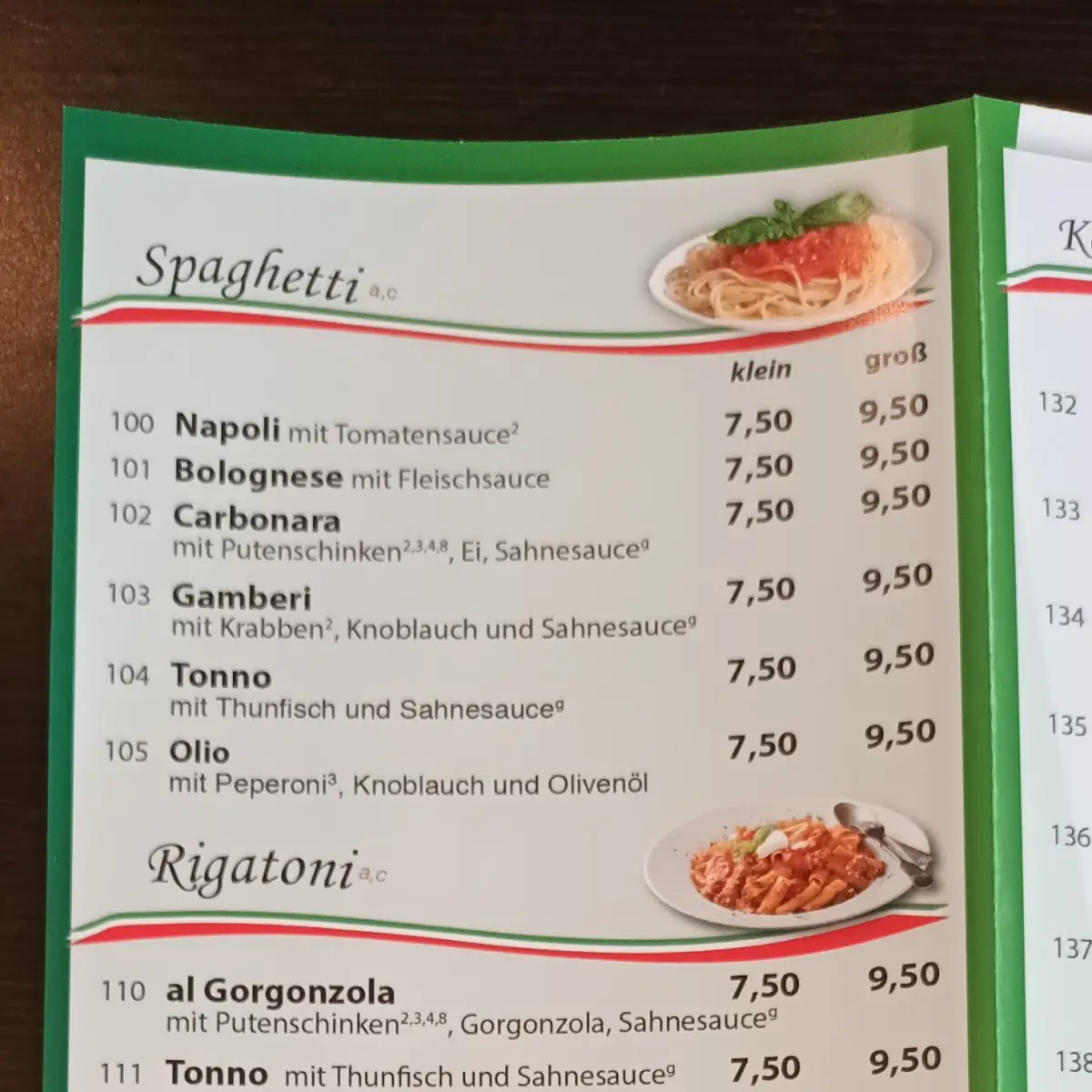 Speisekarte photo 5