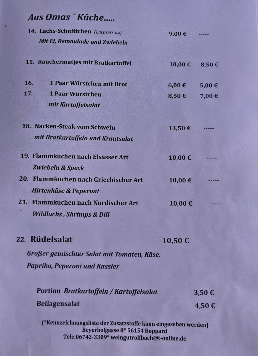 Speisekarte photo 3