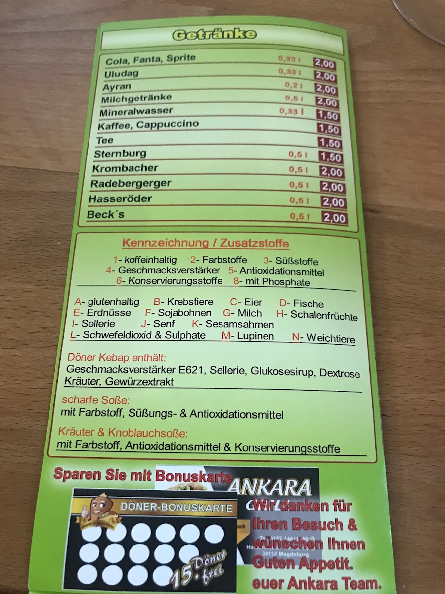 Speisekarte photo 2