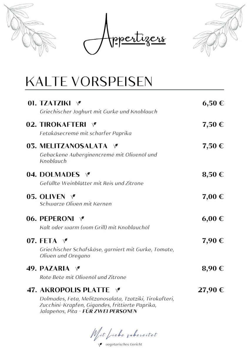 Speisekarte photo 2
