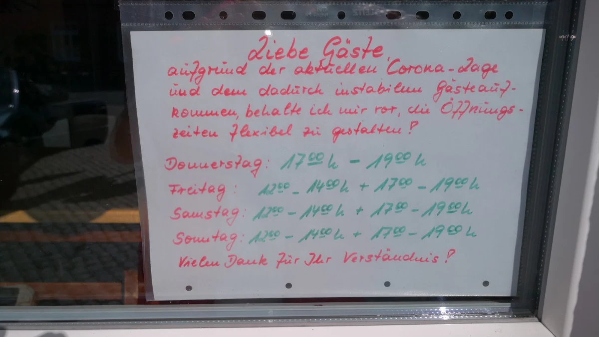 Speisekarte, Kneipencafe Kleiner Onkel Nickel