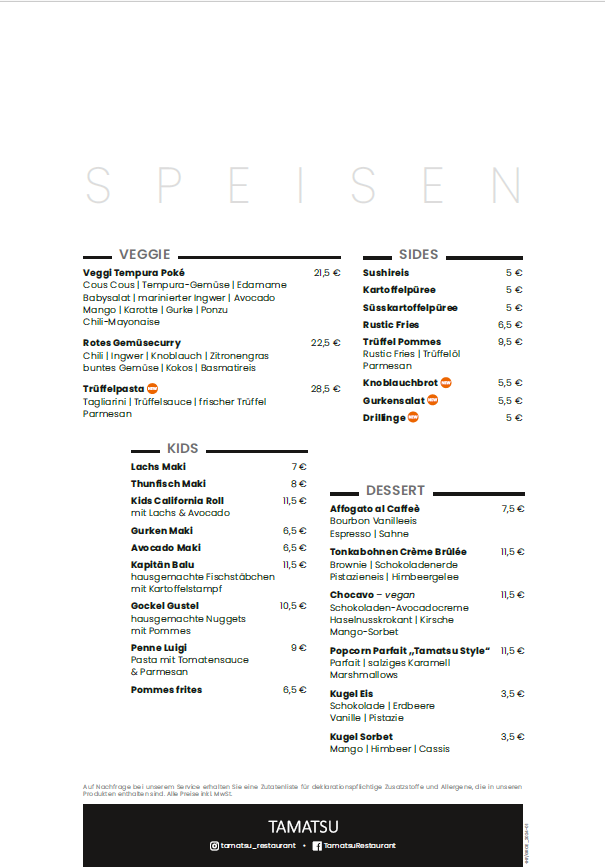 Speisekarte photo 1