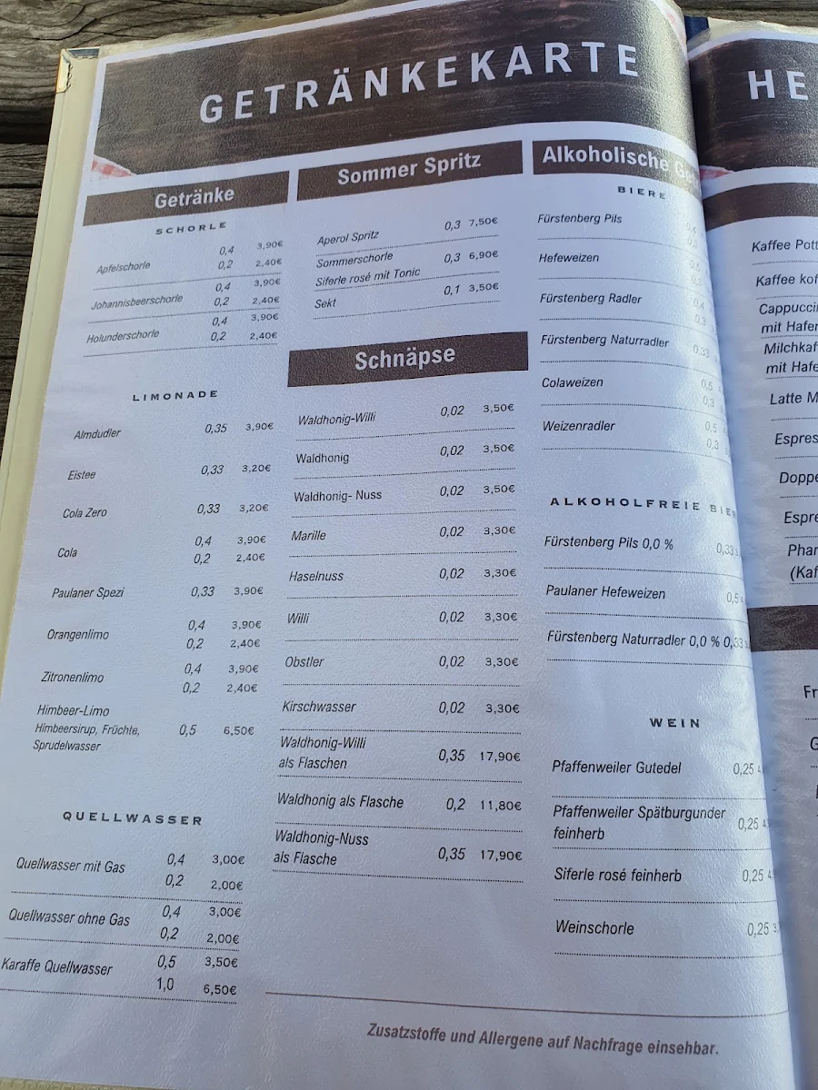Speisekarte photo 3