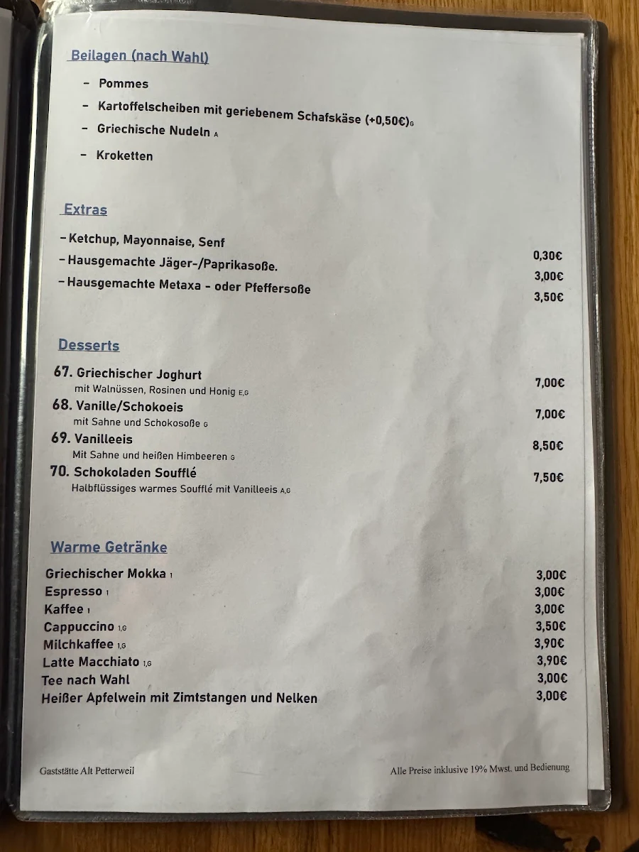 Speisekarte photo 2