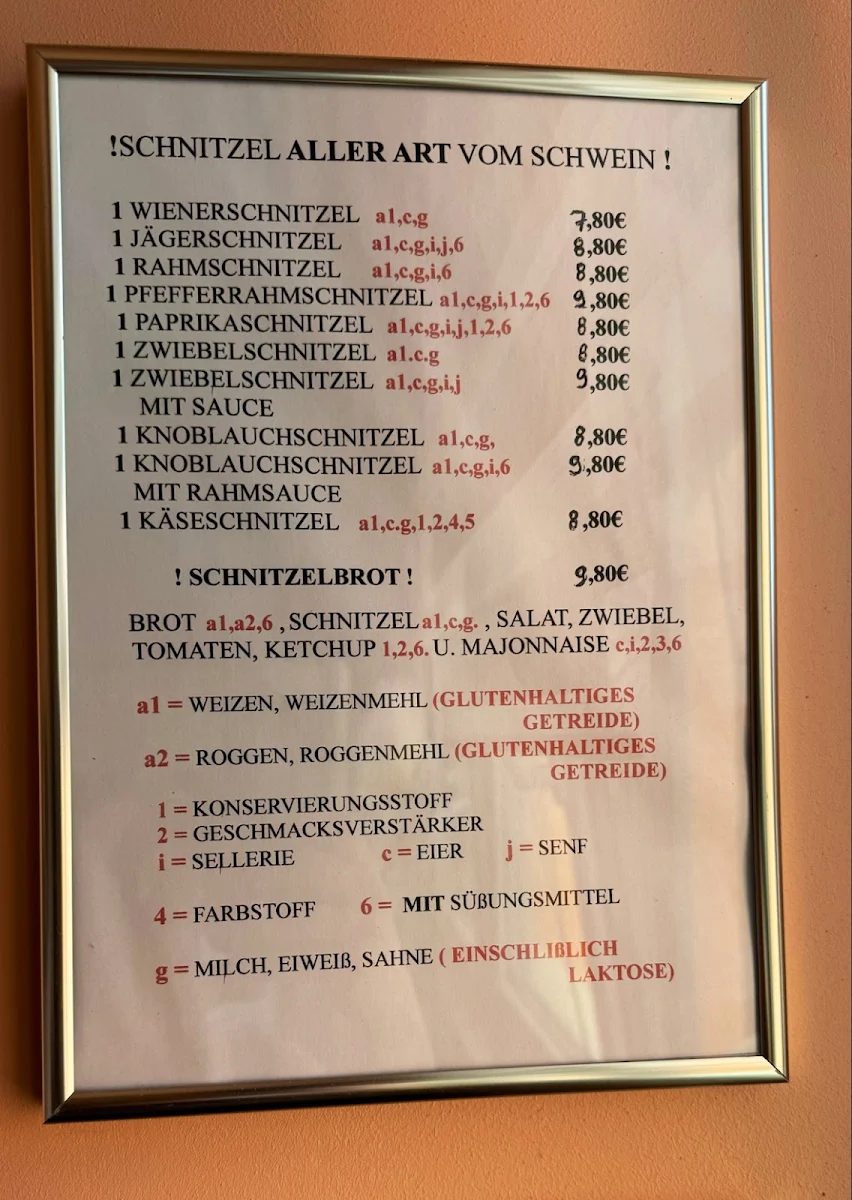 Speisekarte photo 2