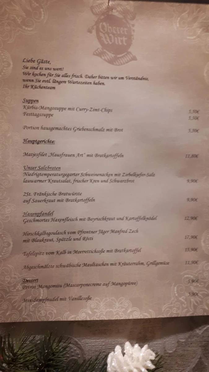 Speisekarte photo 3